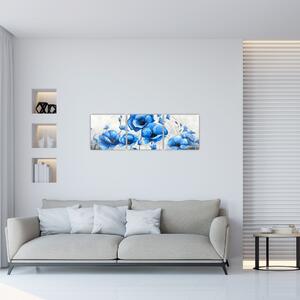Modré vlčie maky, obraz (Obraz 90x30cm)