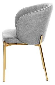 Jedálenská stolička PRODU sivá/zlatá