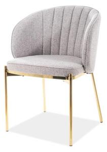 Jedálenská stolička PRODU sivá/zlatá