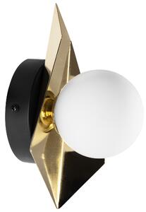 Toolight, nástenné svietidlo 1xG9 APP1411-W, čierna-zlatá, OSW-08087