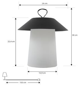 Nabíjateľná stolová lampa Lindby Kalina LED, stmievateľná, IP44