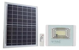 V-TAC Biely solárny LED reflektor 35W, Neutrálna biela 4000 - 4500K