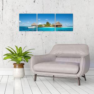 Obraz exotického ostrova (Obraz 90x30cm)