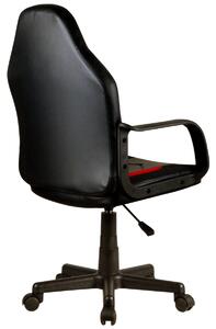 Ak furniture Detská herná stolička GAME čierno-červené