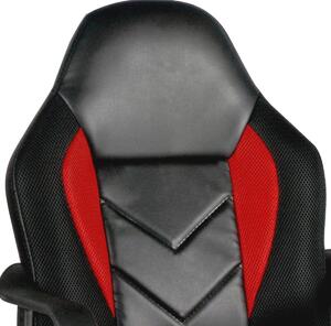Ak furniture Detská herná stolička GAME čierno-červené