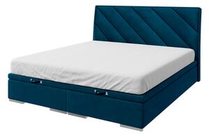 Kontinentálna posteľ LEONARDO námornícka modrá 160x200 cm
