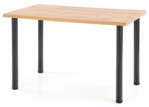 Jedálenský stôl MUDIX 2 dub wotan/čierna, 120x68 cm