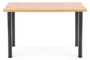 Jedálenský stôl MUDIX 2 dub wotan/čierna, 120x68 cm
