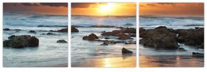 Západ slnka pri mori, obraz (Obraz 90x30cm)