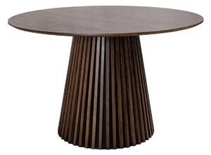 Jedálenský stôl Ali Wood 120cm tmavý dub kruhový