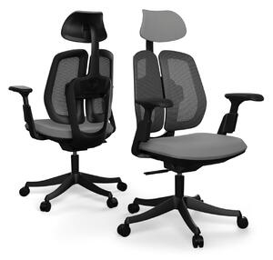 Ergonomická kancelárska stolička Liftor Active, sivá (textil + sieťovina)