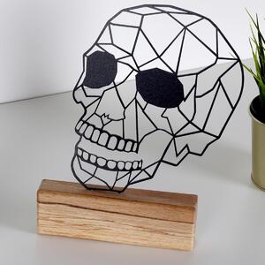 Hanah Home Kovová dekorácia Skull 29 cm čierna