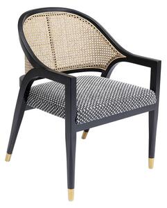 Horizon stolička s lakťovou opierkou čierna