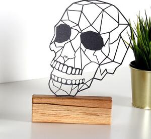 Hanah Home Kovová dekorácia Skull 29 cm čierna
