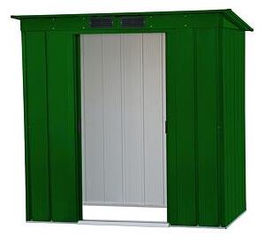Pent Roof Eco Záhradný domček 2,5 m² + podlahové profily, zelený DURAMAX 50024