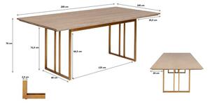Jedálenský stôl Cesaro 200x100cm