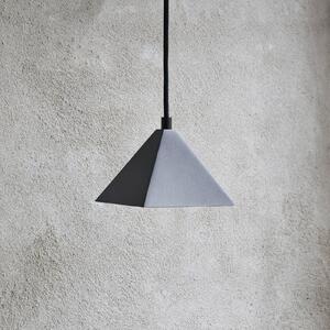 Závesná lampa fermLIVING Kare, čierna, nerezová oceľ, 12,5 cm