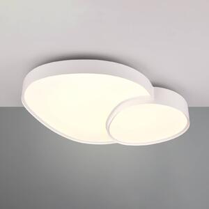 LED stropné svietidlo Rise, biele, 77 x 63 cm, CCT, stmievateľné