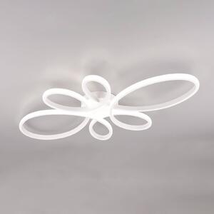 Stropné svietidlo Fly LED, matná biela, 4 000 K, 83 cm x 45 cm