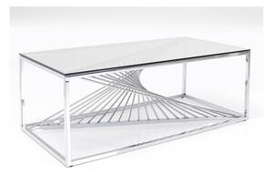 Laser Silver-Clear Glass konferenčný stolík 120x60