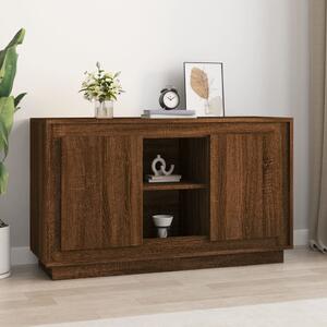 Komoda hnedý dub 102x35x60 cm spracované drevo