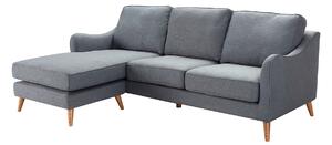 Rohová pohovka Venuste denim blue/brown