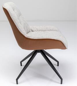 Lori otočná stolička sivo-hnedá
