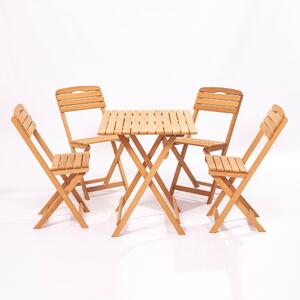 Súprava záhradného stola a stoličiek (5 kusov) Maxwell (hnedá). Vlastná spoľahlivá doprava až k Vám domov. 1082970