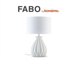 Konsimo Stolová lampa FABO biela