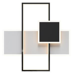 Geometrické stropné LED svietidlo čierno-biele
