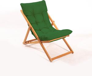 Záhradná stolička Myla (zelená + prírodná). Vlastná spoľahlivá doprava až k Vám domov. 1082988