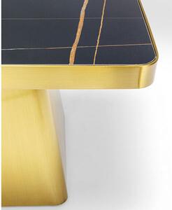 Miler konferenčný stolík zlatý 80x80 cm