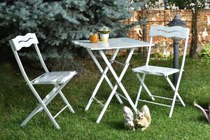 Súprava záhradného stola a stoličiek (3 kusy) Bonita (biela). Vlastná spoľahlivá doprava až k Vám domov. 1083035