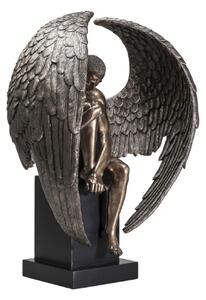 Nude Sad Angel dekorácia bronzová 63cm