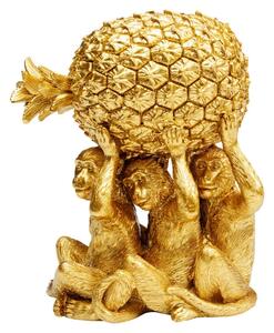 Pineapple dekorácia zlatá 16 cm
