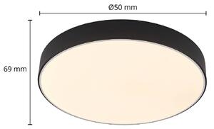 Lindby Simera LED stropná lampa 50 cm, čierna