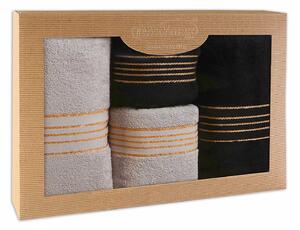 BAVLNENÉ UTERÁKY TIWANO SADA 2 KS 50X90 CM, 2 KS 70X140 CM VIACFAREBNÁ