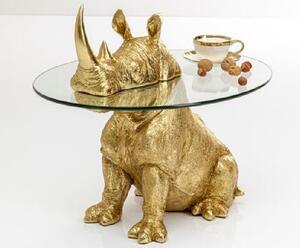 Sitting Hippo konferenčný stolík zlatý Ø65 cm