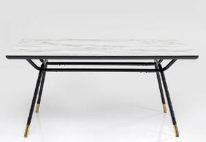 South Beach jedálenský stôl 180x90 cm bielo-čierny