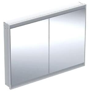 Geberit ONE - Zrkadlová skrinka s LED osvetlením, 1200x900x150 mm, 2 dvierka, vstavaná, biela 505.805.00.2