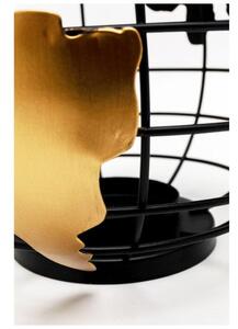 Terra svietnik čierno-zlatý 16 cm