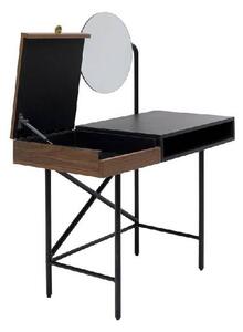 Vanity toaletný stolík hnedo-čierny
