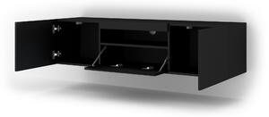 TV stolík/skrinka Aurinko 150 (matná čierna). Vlastná spoľahlivá doprava až k Vám domov. 1083432