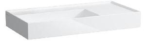 Laufen Kartell - Umývadlo, 900 mm x 460 mm, biela – bez prepadu, bez otvoru na batériu H8103380001121