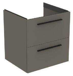 Ideal Standard i.Life B - Umývadlová skrinka 60x63x51 cm, 2 zásuvky, sivý matný kremeň T5270NG