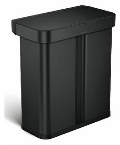 Simplehuman Koše - Bezdotykový kôš na triedený odpad, s hlasovým a pohybovým ovládaním, 58 l, matná čierna ST2043