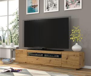 TV stolík/skrinka Aurinko 200 (dub artisan) (s osvetlením). Vlastná spoľahlivá doprava až k Vám domov. 1083439