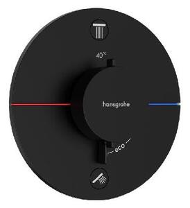 Hansgrohe ShowerSelect Comfort - Termostatická batéria pod omietku, na 2 spotrebiče, matná čierna 15554670