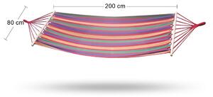 Hojdacia sieť XHMK 200x80 cm - farebné pásy