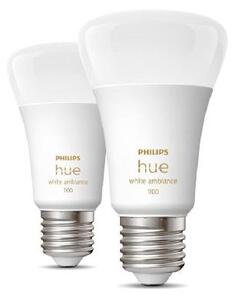 Philips Hue Smart žiarovky - Inteligentná LED žiarovka E27, 8 W, stmievateľná, biele svetlo, 2 ks 929002468404